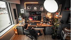 DREAM Home Office Desk Setup Tour - Work From Home Space!