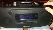 Memorex Mi9490PBLK iPod dock CD player clock radio