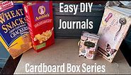 CARDBOARD BOX JOURNALS - New Video Series - 3 EASY Junk Journals Made From Boxes You Already Have!