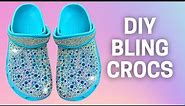 HOW TO BLING CROCS // DIY Custom Rhinestone Bedazzled Shoes - E6000 Easy Tutorial For Beginners