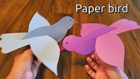 3D Paper bird | Easy way to make paper bird for kids