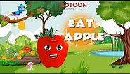 Adorable Apple Adventure: Cartoon Eating Fun! 🍏🎬#apple