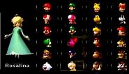 Mario Kart Wii - All Characters & Vehicles