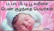 pa letter girl baby names in tamil | ப,பா,பி பெண் குழந்தை பெயர்கள் | paa varisai girl names in tamil