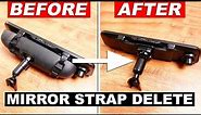 How to Install Mirror Dash Cam WITHOUT Straps (Direct Mount Conversion Kit for LCD Mirror)