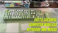UBOTIE Colorful Computer Wireless Keyboard and Mouse Combo Review & Test