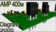 How to make power amplifier 300w to 400w, transistor audio amplifier circuit diagram
