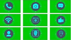 top 10 social icon green screen || social media green screen || mondal screen