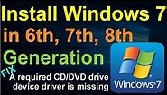 How to Install Windows 7 in 6th 7th 8th Generation Laptop/Desktop in Hindi