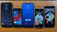 OnePlus 8T + iPhone 5s + OnePlus 6T + iPhone 5c + 7 + 8 Plus Google Meet Duo vs Viber Incoming Call