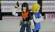 AMAZING ANDROIDS DRAGON BALL Z FIGURES!! Android 17 & 18 SH Figuarts Unboxing & Review