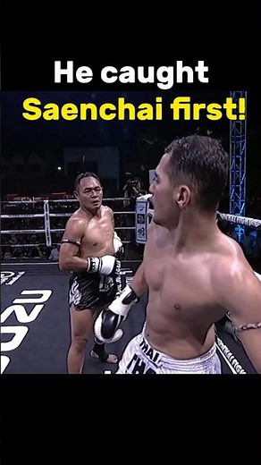 He Caught Saenchai First! Then this Happened #muaythai #fight #legend