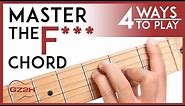 How To Play The F Chord - 4 Easy Ways to Finally Master The F Guitar Chord