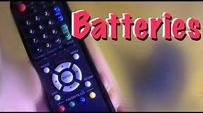 Replacing batteries of a remote control