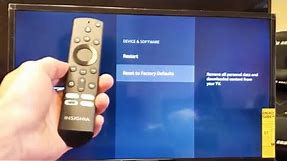 Insignia Smart TV (Fire TV): How to Factory Reset Back or Original Default Settings