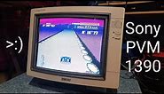 REAL Retro Style: Sony PVM-1390 CRT Video Monitor Overview