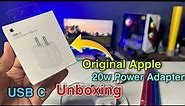 apple 20w power adapter unboxing | how to check original iphone charger 20w 🥵