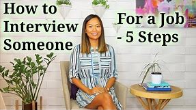 How to Interview Someone - How to Recruit a Good Job Candidate (4 of 5)