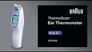Braun Ear Thermometer IRT4520 - How to Change from Fahrenheit to Celsius