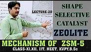 ZEOLITE |SHAPE SELECTIVE CATALYST| MECHANISM OF ZSM-5|CONVERSION OF ALCOHOL INTO PETROL| XI,XII, IIT