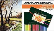 Landscape Drawing With Colored Pencils