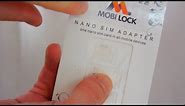 The Mobi Lock (Noosy) 3 in 1 Sim Card Adapter Kit for Smartphones
