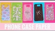 5 DIY easy phone case papers!| how to decorate your phone!~Elim's DIY