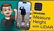How to measure your height using the LiDAR Scanner on iPhone 12 Pro and iPad Pro 2020