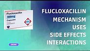 Flucloxacillin 500mg CAPSULE Mechanism| Pharmacokinetics| Uses| Side Effects| Dose| Drug Interaction