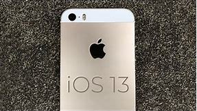 Will the iPhone 5S get iOS 13?