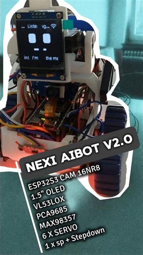 full Automatic Nexi AI Robot by HD Robotics Electronics with ESP32S3 CAM