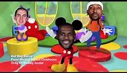 LeMickey and the Lakers after winning the Mickey Mouse ring