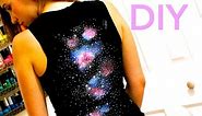 DIY Clothes! T-Shirt with Galaxy Effect on the Back! - How to