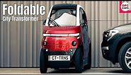 City Transformer is a Foldable Electric Car From Israel