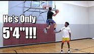5'4" Dunker Andrew McFly Can WINDMILL!! + Tyler Currie/ Elijah Bonds