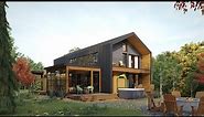 Timber Frame Scandinavian Cabin House Plan Tour: The Osler 4132