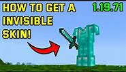 How To Get A Invisible Skin In Minecraft 1.19.71 (Minecraft Bedrock)