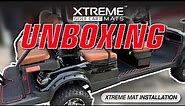 Unboxing an Xtreme Mats Golf Cart Floor Mat Set