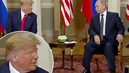 Moment Donald Trump WINKS at Putin during high stakes summit