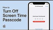 How To Reset/Turn Off Screen Time Passcode on iPhone