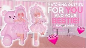 Cutest *MATCHING OUTFIT IDEAS* In Royale High For YOU And Your BESTIE🖤😍👯‍♀️ Royale High 🏰 ROBLOX