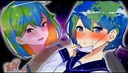 EARTH CHAN... CAN I BE YOUR MOON? | Meeting Earth Chan (Earth Chan Meme Visual Novel)