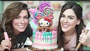 PASTEL DE HELLO KITTY con MIS PASTELITOS - DRIP CAKE | DACOSTA'S BAKERY