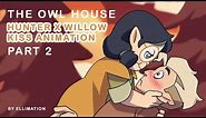 The Owl House - HunterXWillow - Kiss Animation - part 2 - full color