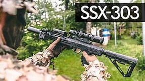 SSX-303. Silent Semi-Automatic Sniper Rifle