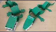 DIY - How to Make: Paper Alligators - Kids Crafts