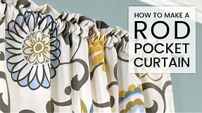 Easy DIY Curtains - How to Make a Rod Pocket Curtain