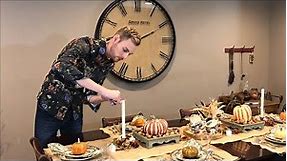 Fall Decorating - Autumn / Thanksgiving Table Setting - How To Set A Table