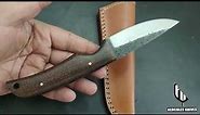 Utility Huting Knife Hand Forged Damascus Steel Collector Hunting Knife G-10 Micarta Handle