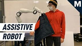 Delicate robot is learning to help people get dressed